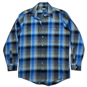 OshKosh B’Gosh Vintage Men’s Cotton Flannel Button Down Shirt Sz MT(Medium Tall)